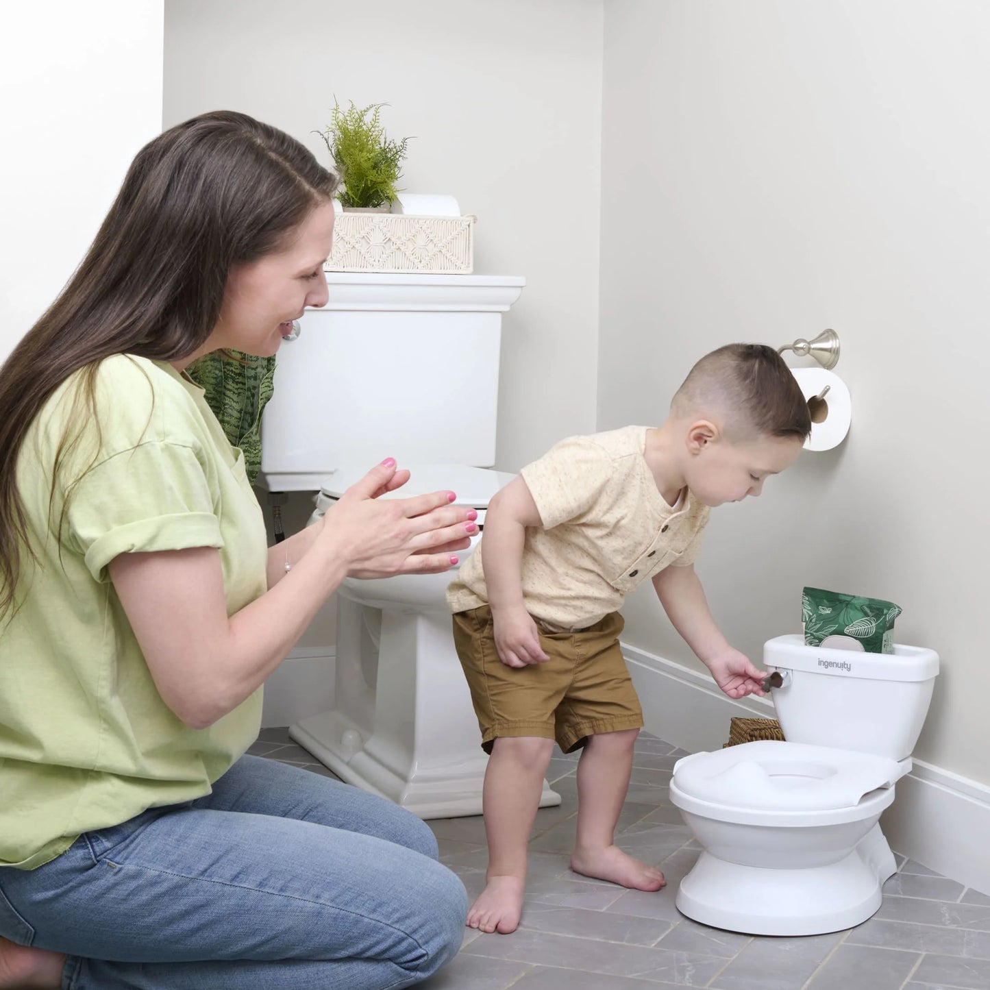Summer by  My Size Potty Pro Chair and Training Toilet for Toddlers, White