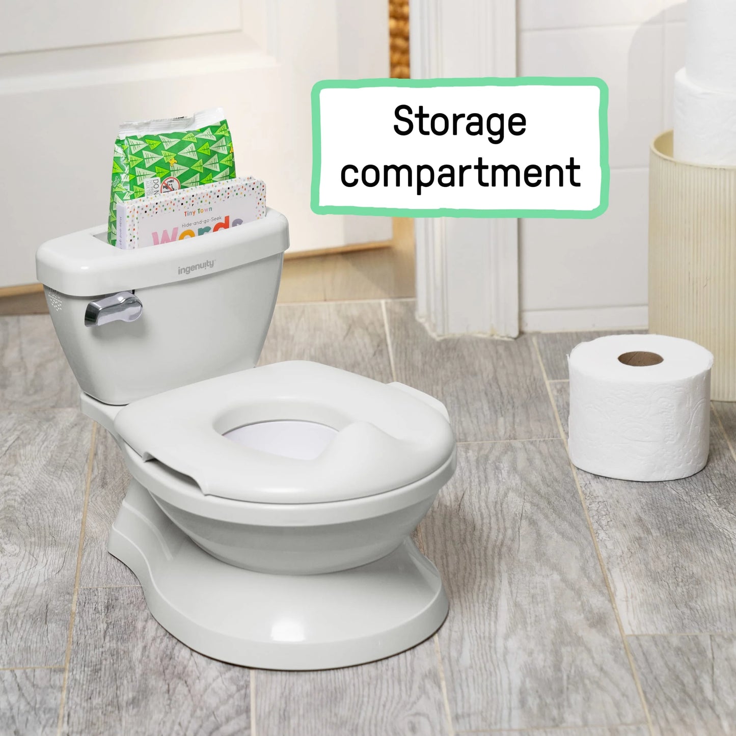 Summer by  My Size Potty Pro Chair and Training Toilet for Toddlers, White