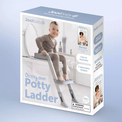 Jool Baby on My Own Potty Ladder - Gray: Plastic, 40 Lbs Max Capacity