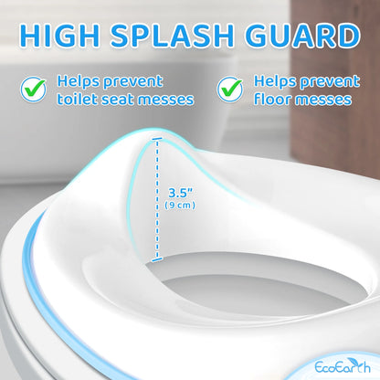 Potty Training Seat W/ Splash Guard, Toddler Safe-Potty Seat by