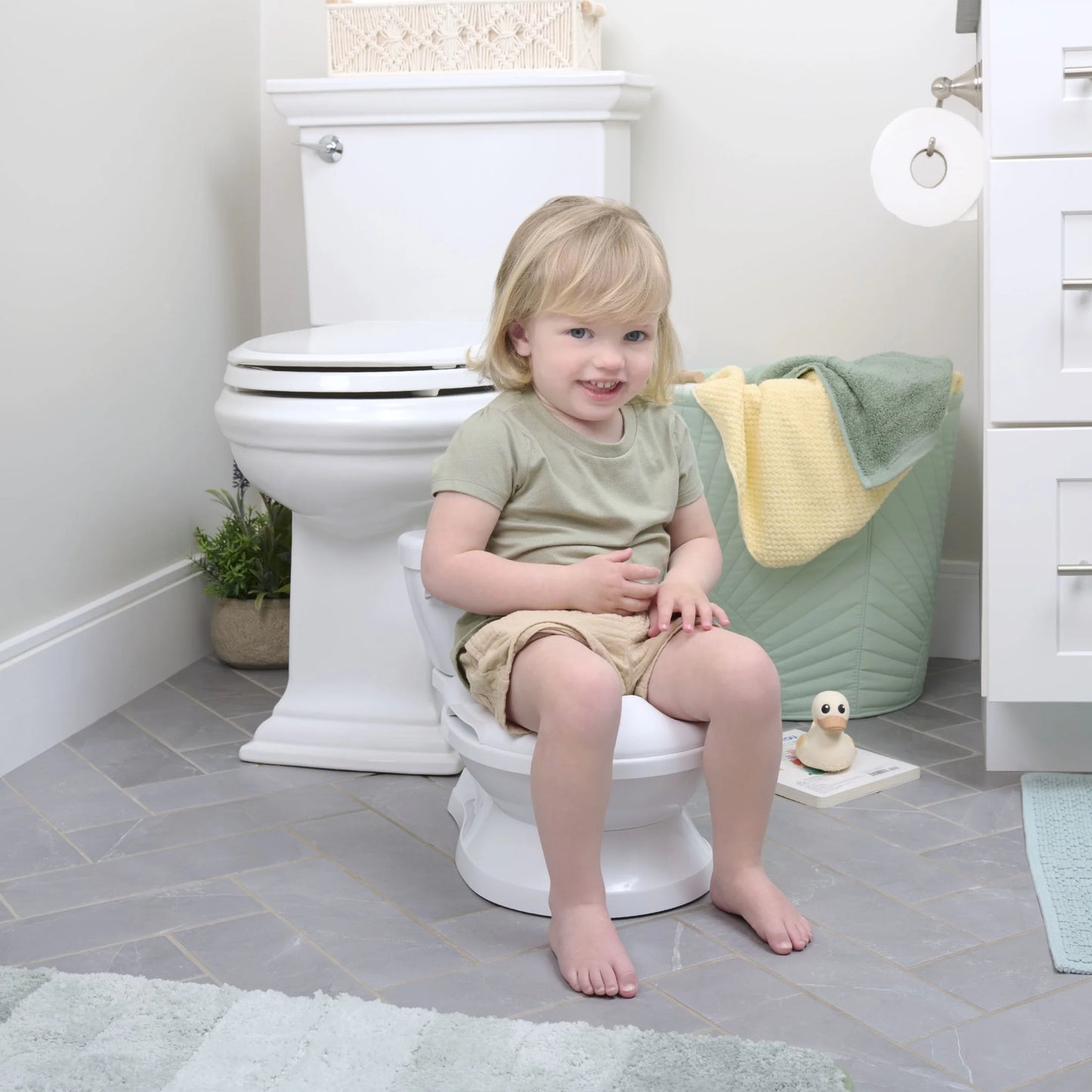 Summer by  My Size Potty Pro Chair and Training Toilet for Toddlers, White