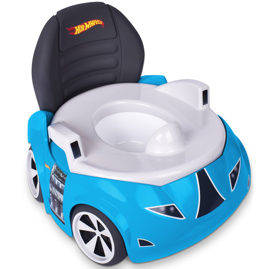 Blue Race Car Potty Training Toilet, Includes Detachable Seat, Toddlers Ages 12+ Months
