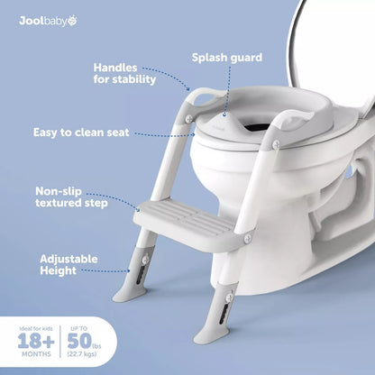 Jool Baby on My Own Potty Ladder - Gray: Plastic, 40 Lbs Max Capacity