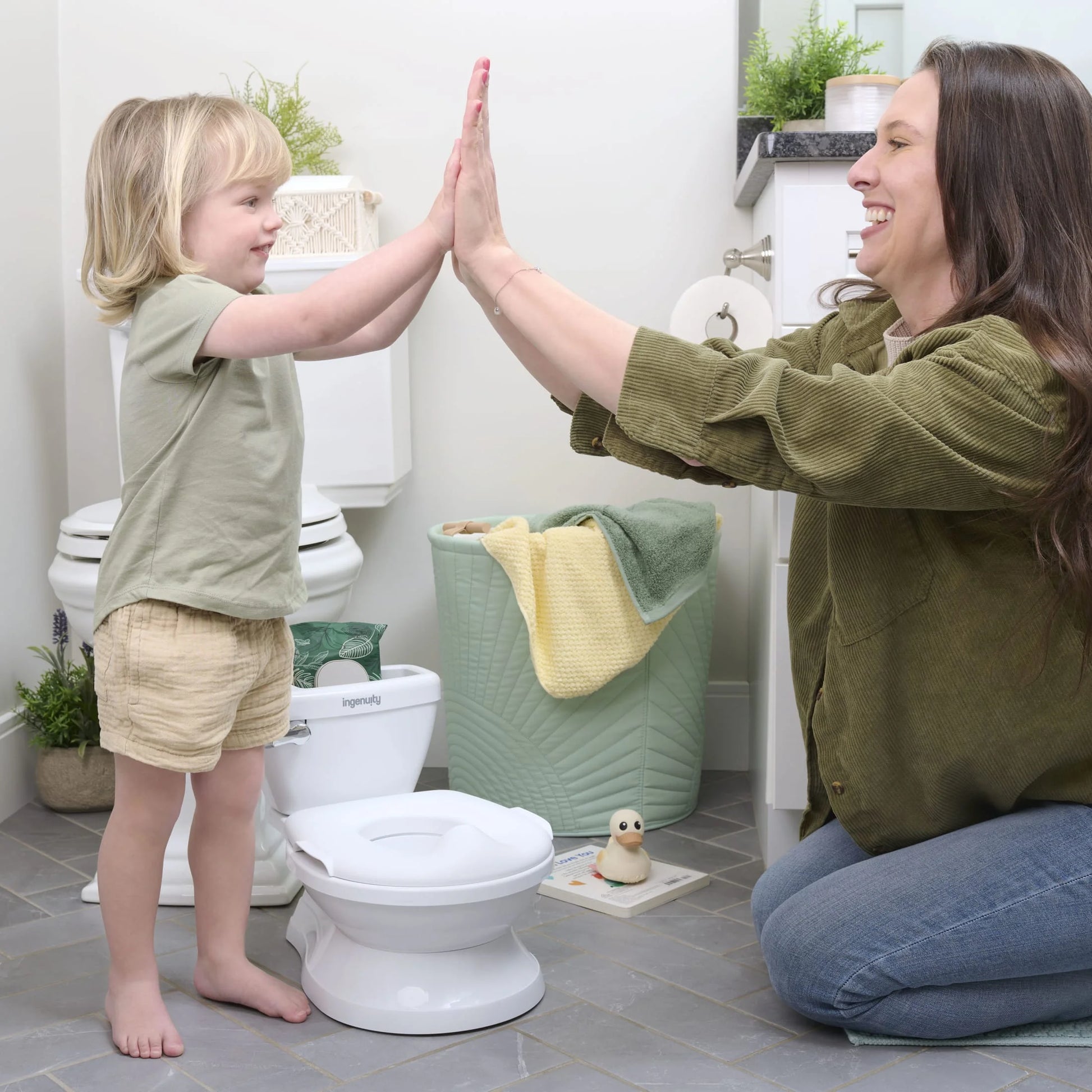 Summer by  My Size Potty Pro Chair and Training Toilet for Toddlers, White