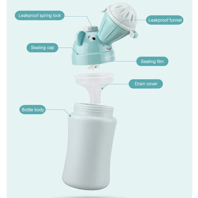 Portable Baby Hygiene Toilet Urinal Boys Girls Pot Outdoor Car Travel Anti-Leakage Potty Kids Convenient Toilet Portable Potty