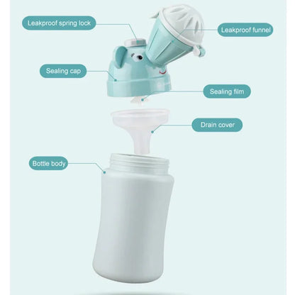 Portable Baby Hygiene Toilet Urinal Boys Girls Pot Outdoor Car Travel Anti-Leakage Potty Kids Convenient Toilet Portable Potty