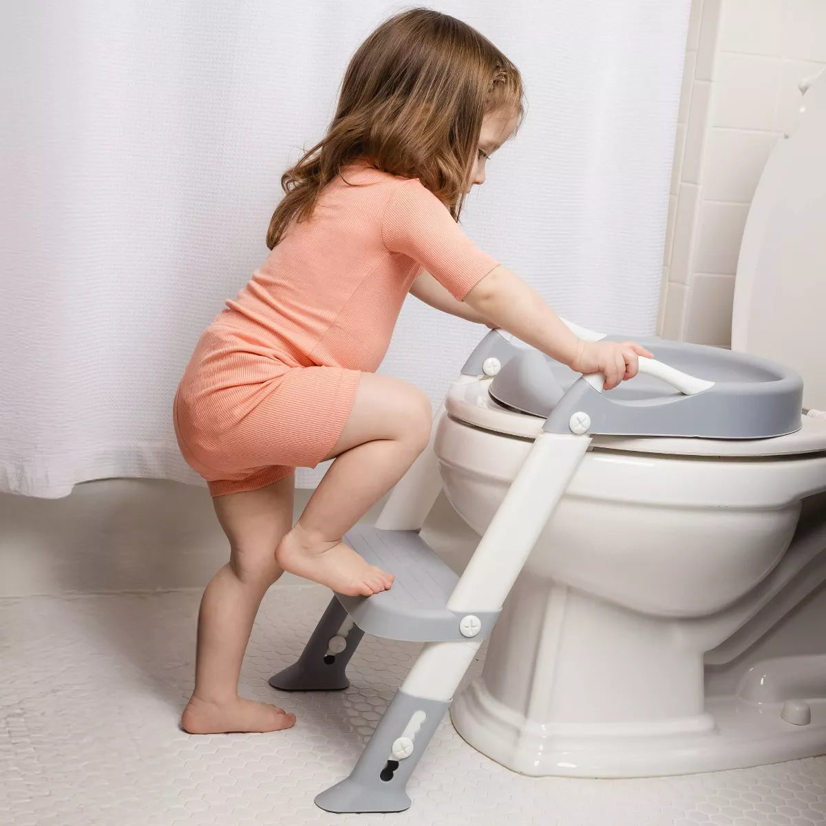 Jool Baby on My Own Potty Ladder - Gray: Plastic, 40 Lbs Max Capacity